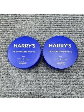 Lot Of 2 Harry's TEXTURIZING HAIR PUTTY 2.5oz Flexible Hold Matte Finish NEW